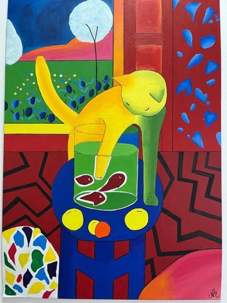 Cat - after Matisse(2023)